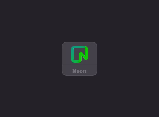 Neon components dark